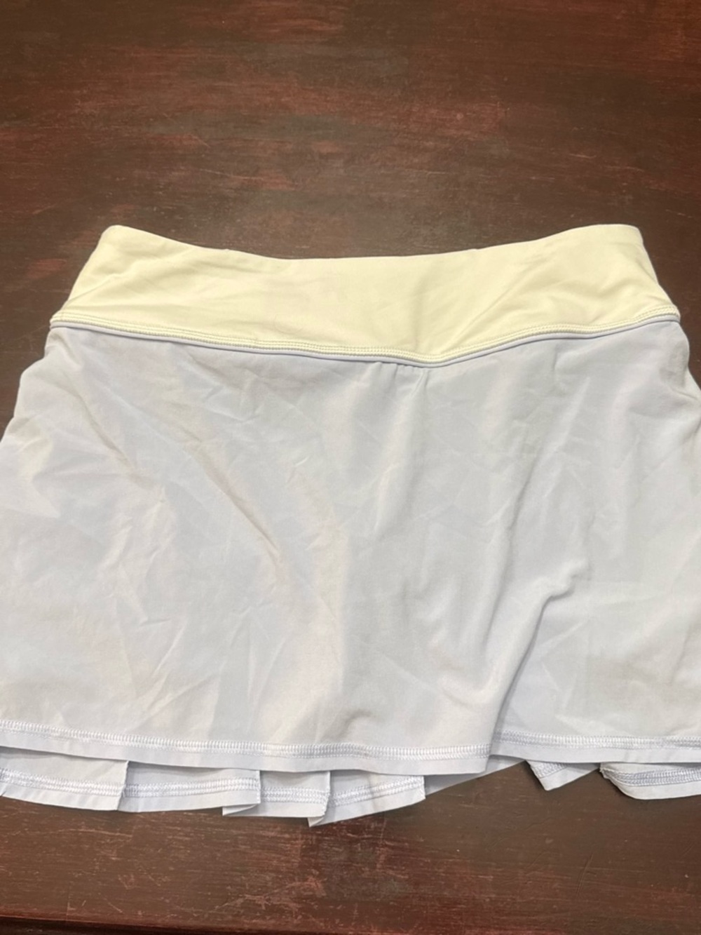 lululemon athletica Light Blue Skort with Cream Waistband